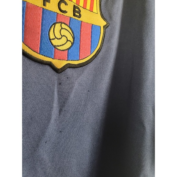 FCB Soccer Jersey Shirt #10 Messi Mens XL Fits L Blue Maroon SS - Picture 9 of 11